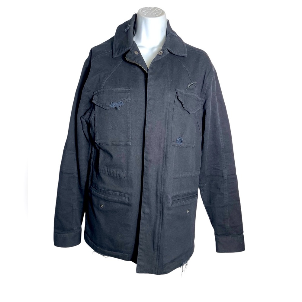 PUBLISH jacket men’s size medium‎ Black Distressed Utility Jacket FLAWLESS 🖤